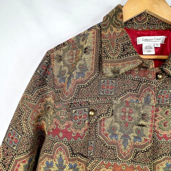 Coldwater Creek Tapestry Jacket XL - Picture 5 of 8